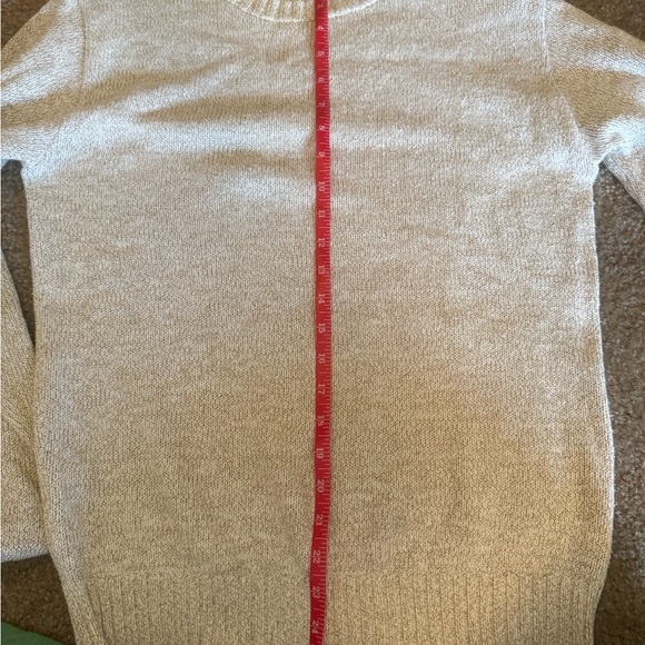 Vintage L.L. Bean Beige /cream Knit cotton sweater - unisex - Picture 7 of 8